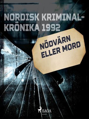 cover image of Nödvärn eller mord